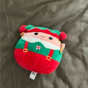 Squishmallow Christmas Elf Plush Pillow - Red & Green Holiday Plush